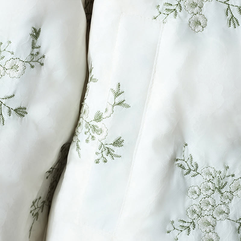 Kurtka damska Buddha Stones z haftem żaba-guzik, z długim rękawem, bawełniana, gruba, z kieszeniami - image 6