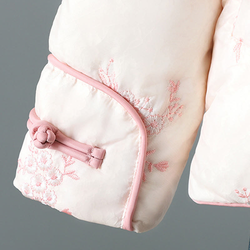 Kurtka damska Buddha Stones z haftem żaba-guzik, z długim rękawem, bawełniana, gruba, z kieszeniami - image 16