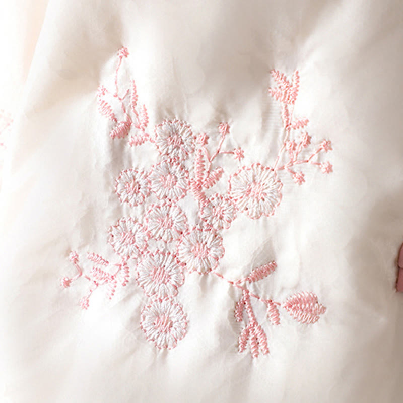 Kurtka damska Buddha Stones z haftem żaba-guzik, z długim rękawem, bawełniana, gruba, z kieszeniami - image 18