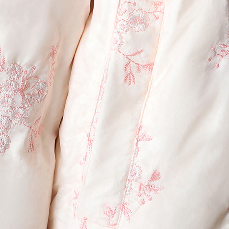 Kurtka damska Buddha Stones z haftem żaba-guzik, z długim rękawem, bawełniana, gruba, z kieszeniami - image 17