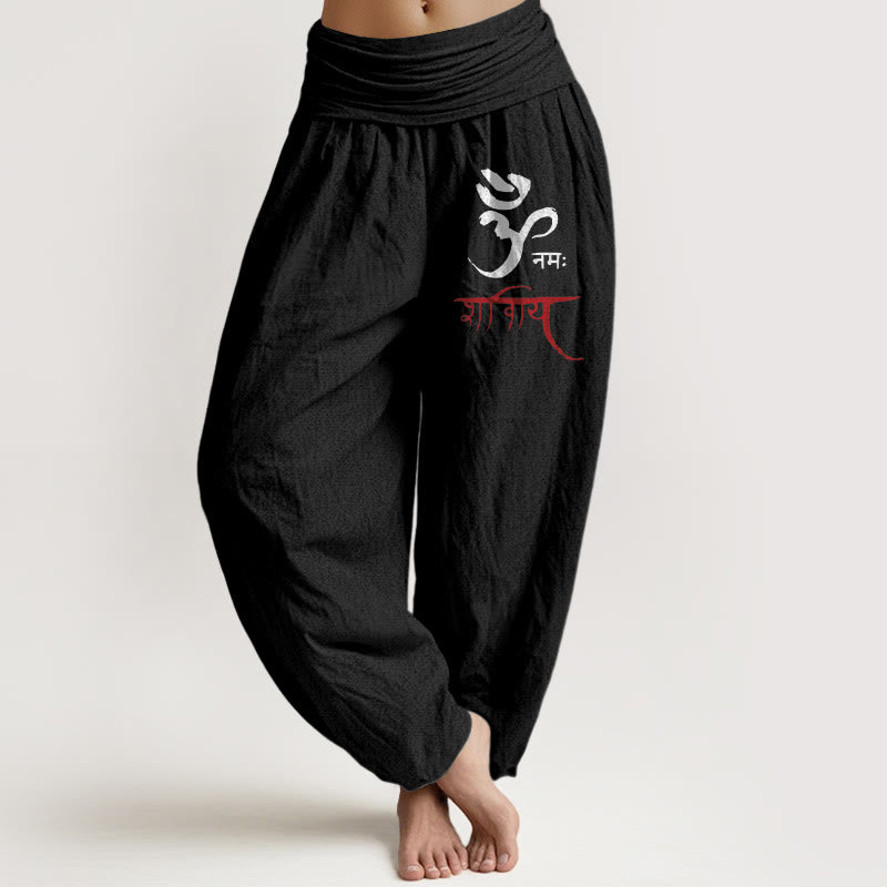 Damskie Buddha Stones Om Spells Pattern - Czarny - US22, UK/AU26, EU54 (6XL) - image 5