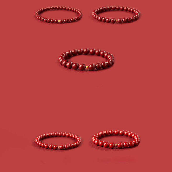 Bransoletka z błogosławieństwem z Buddha Stones ze srebra próby 925 i koralików cynobrowych - image 14