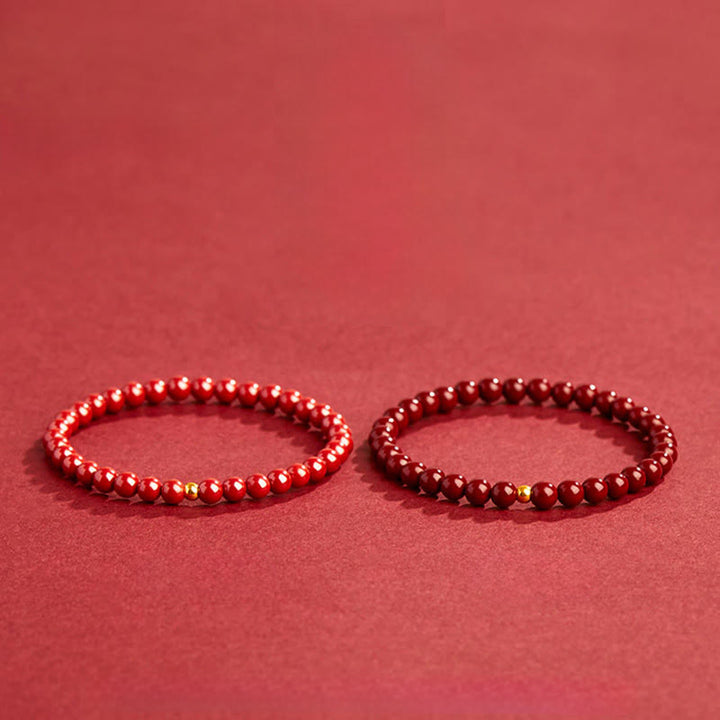 Bransoletka z błogosławieństwem z Buddha Stones ze srebra próby 925 i koralików cynobrowych - image 12