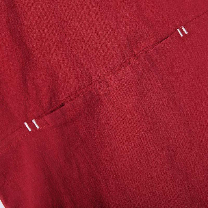 Męska kurtka kimono z jednokolorowymi sznurowanymi rękawami i odkrytym przodem, z motywem kamieni Buddha Stones - image 9