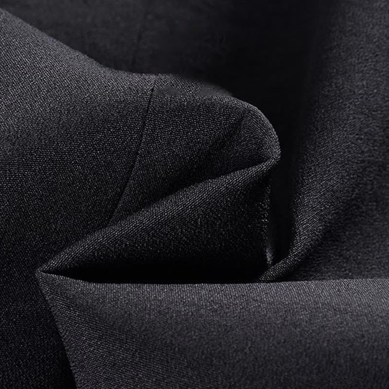 Kurtka męska z długim rękawem i haftem Buddha Stones z żabą i guzikami - image 9