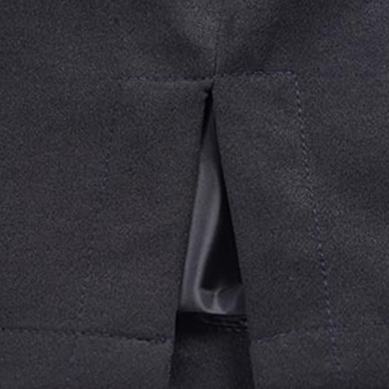 Kurtka męska z długim rękawem i haftem Buddha Stones z żabą i guzikami - image 12