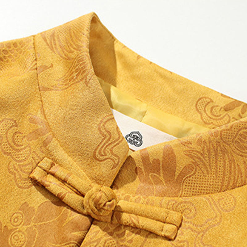 Kurtka męska z długim rękawem i guzikami w kształcie żaby z motywem kamieni Buddha Stones - image 20