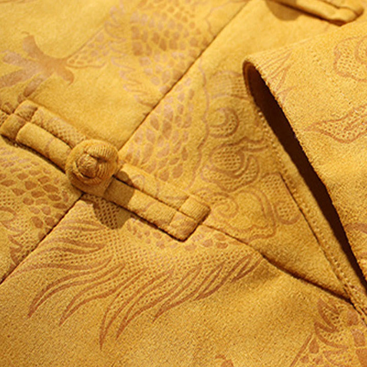 Kurtka męska z długim rękawem i guzikami w kształcie żaby z motywem kamieni Buddha Stones - image 21