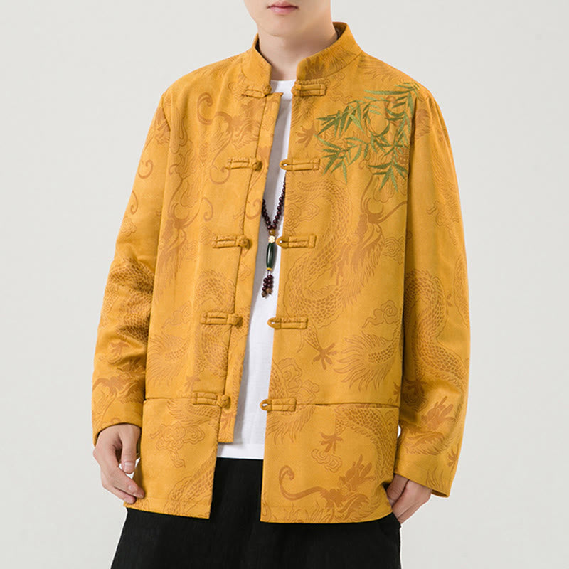 Kurtka męska z długim rękawem i guzikami w kształcie żaby z motywem kamieni Buddha Stones - image 18