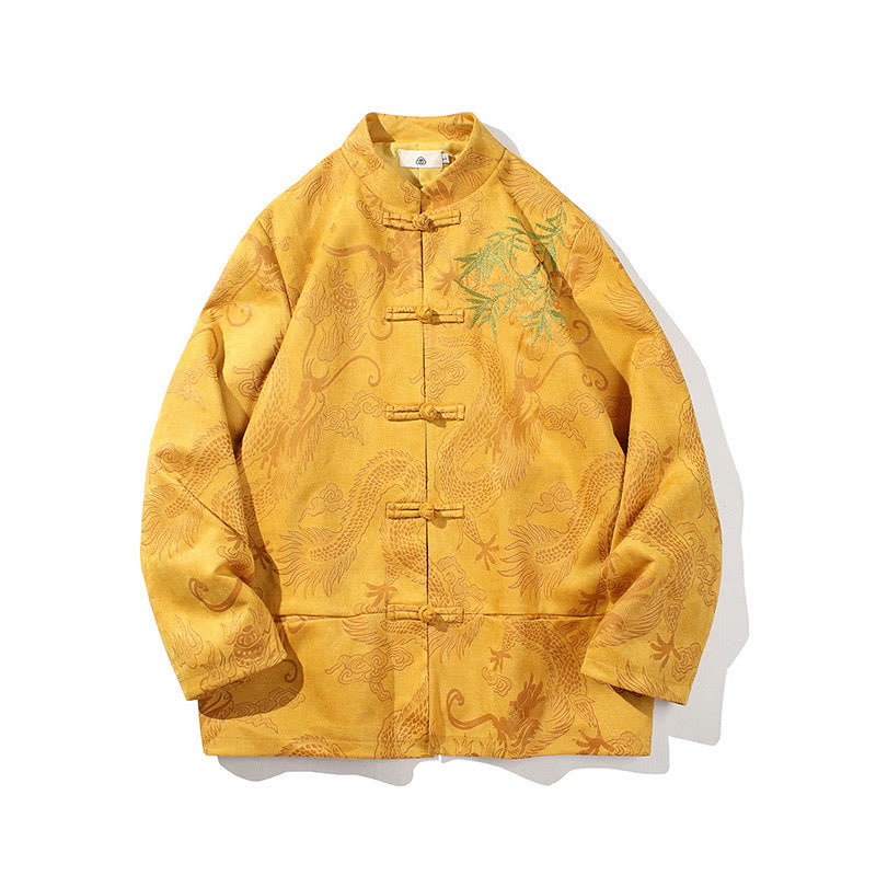 Kurtka męska z długim rękawem i guzikami w kształcie żaby z motywem kamieni Buddha Stones - image 23