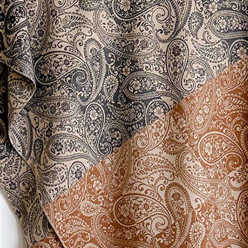 Zimowy, termiczny szalik z Buddha Stones w dopasowanym kolorze z motywem paisley i winorośli - image 11