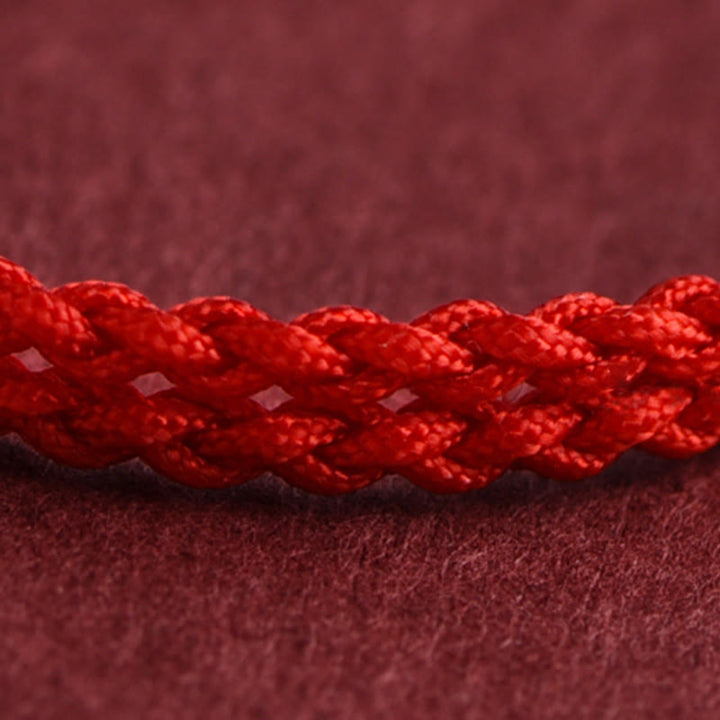 Buddha Stones Rok Konia Srebro próby 999 Miedziane monety Szczęścia pleciona bransoletka na kostkę - image 13