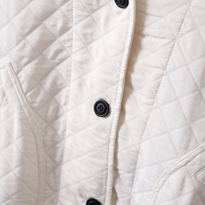 Kurtka damska z długim rękawem i kieszeniami z bawełny Buddha Stones w jednolitym kolorze - image 9