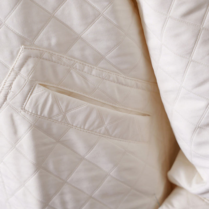 Kurtka damska z długim rękawem i kieszeniami z bawełny Buddha Stones w jednolitym kolorze - image 10