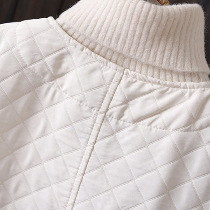 Kurtka damska z długim rękawem i kieszeniami z bawełny Buddha Stones w jednolitym kolorze - image 5