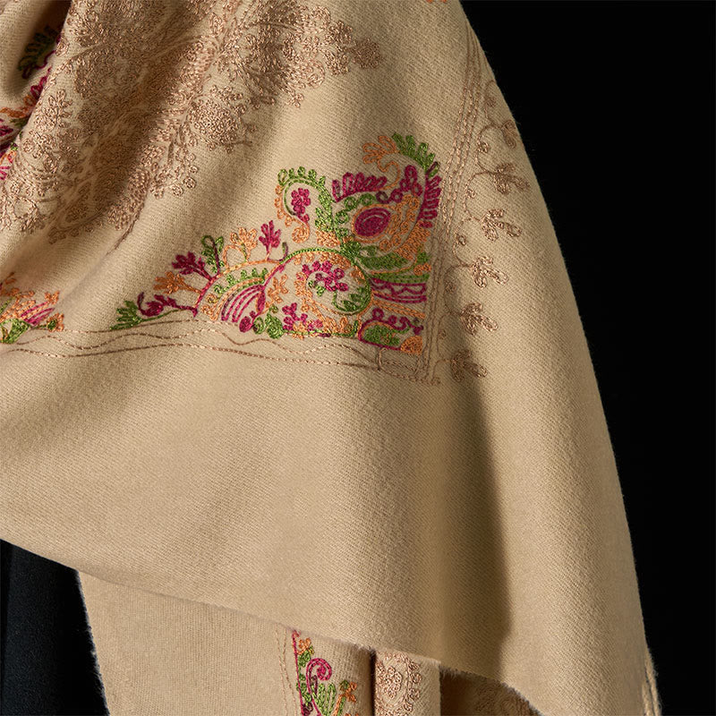 Buddha Stones Zima Kolorowe Winorośle Kwiaty Wzór Chwost Przytulny Szalik Szal - image 10