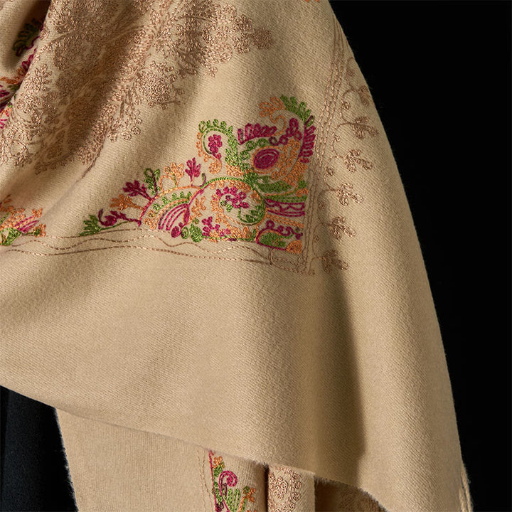 Buddha Stones Zima Kolorowe Winorośle Kwiaty Wzór Chwost Przytulny Szalik Szal - image 10