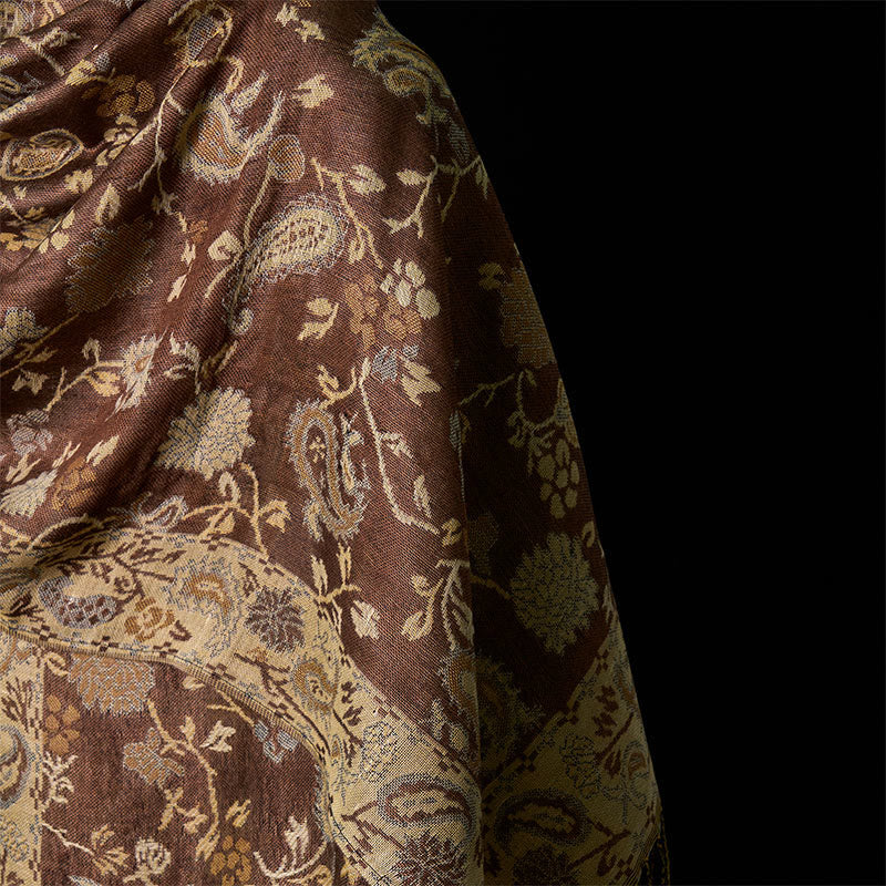 Buddha Stones Wiosenny Kwiat Nerkowca Kwiatowy Wzór Chwost Miękki Szal Szal - image 4