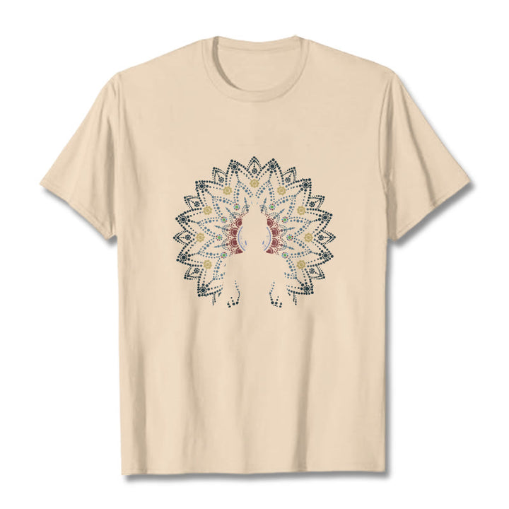 Koszulka z motywem siedzącego spokojnego Buddy z motywem kwiatów mandali z Buddha Stones Buddy - For - 2XL - image 10
