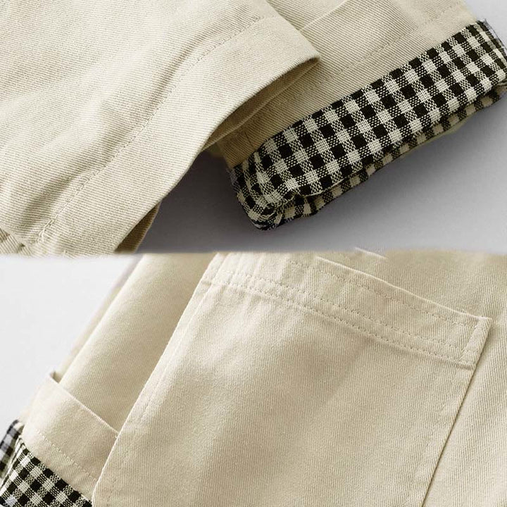 Kurtka damska Buddha Stones Commute z bawełny z kieszeniami i wzorem patchworkowym - image 8