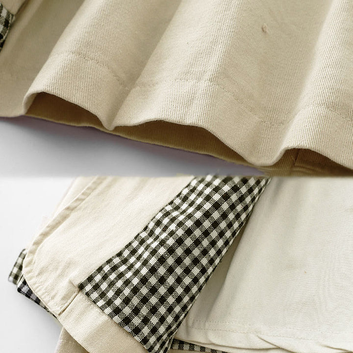 Kurtka damska Buddha Stones Commute z bawełny z kieszeniami i wzorem patchworkowym - image 9