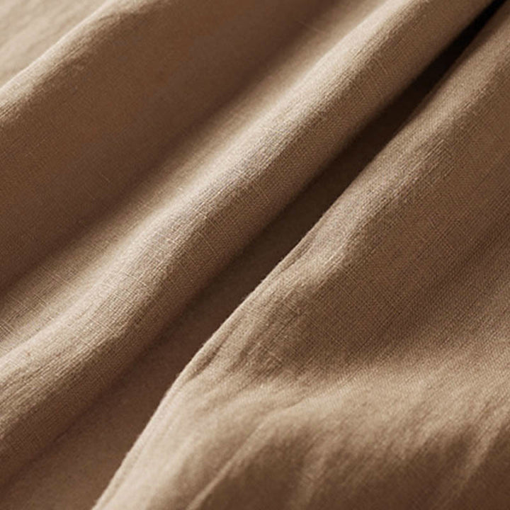 Letnie spodnie haremowe z haftem w kształcie małych kwiatów i kieszeniami z motywem Buddha Stones - image 6