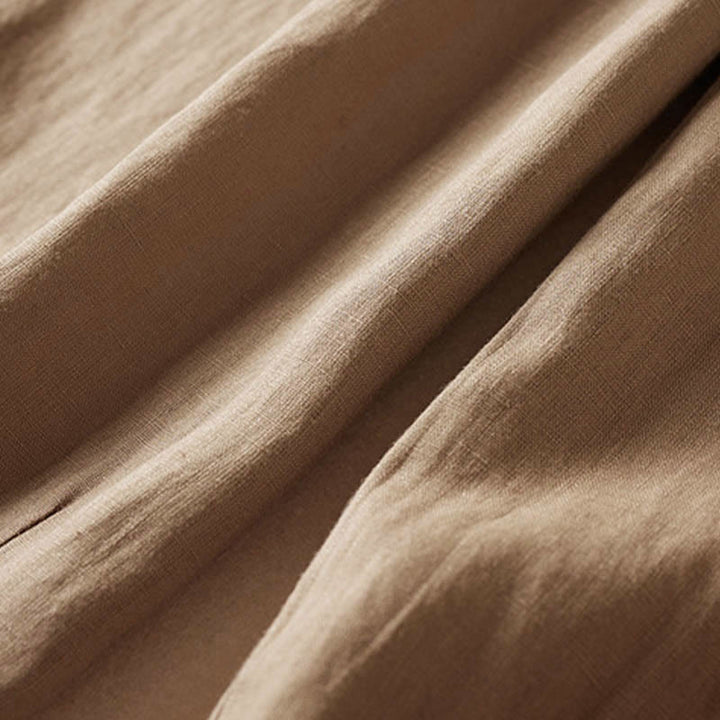 Letnie spodnie haremowe z haftem w kształcie małych kwiatów i kieszeniami z motywem Buddha Stones - image 8