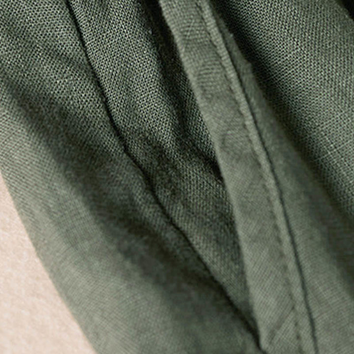 Letnie spodnie haremowe z haftem w kształcie małych kwiatów i kieszeniami z motywem Buddha Stones - image 33