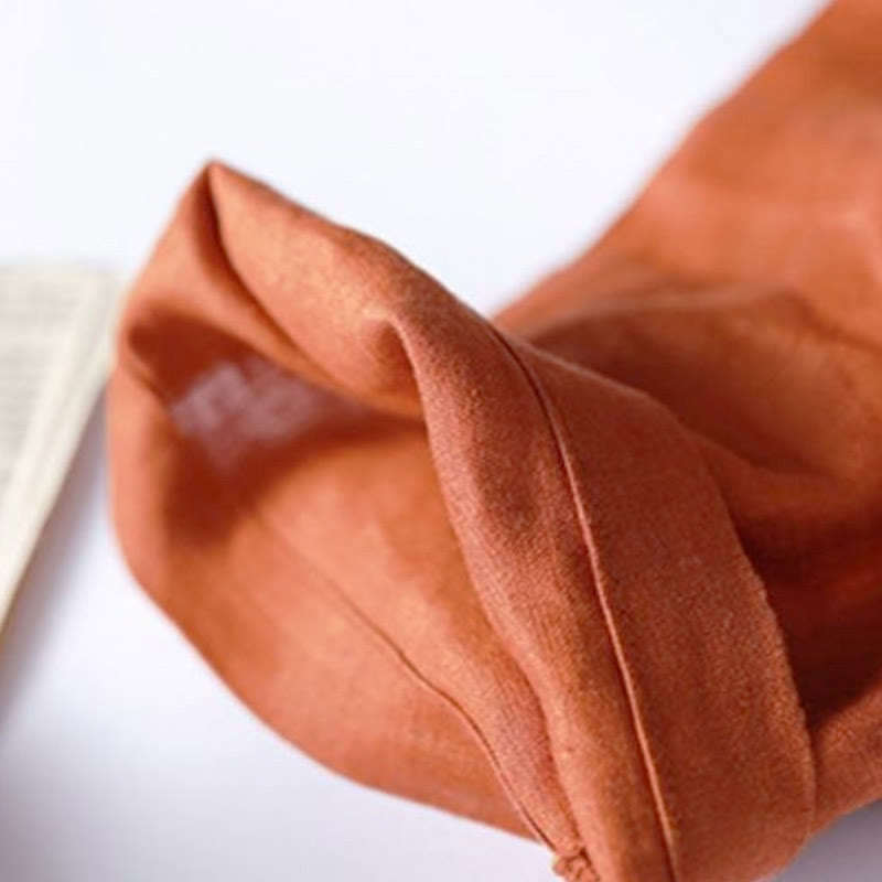 Sukienka midi Buddha Stones w swobodnym, prostym kroju z plisami w harmonijkę, dekoltem w serek, krótkim rękawem i kieszeniami - image 12