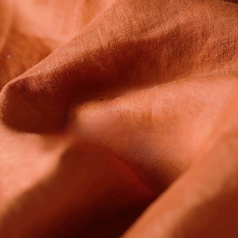 Sukienka midi Buddha Stones w swobodnym, prostym kroju z plisami w harmonijkę, dekoltem w serek, krótkim rękawem i kieszeniami - image 13