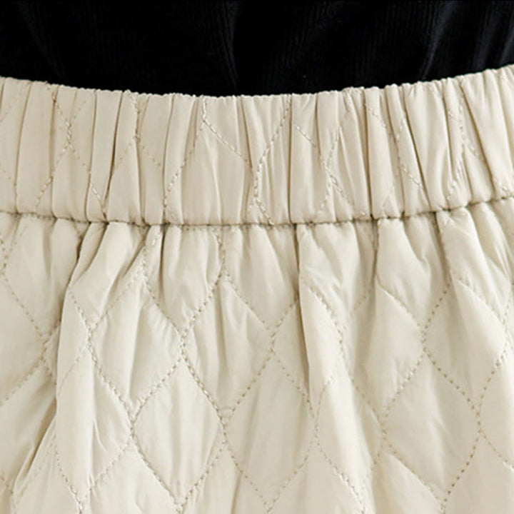 Spódnica damska prosta z kieszeniami i bawełny z Buddha Stones, prosta, z elastyczną talią - image 12