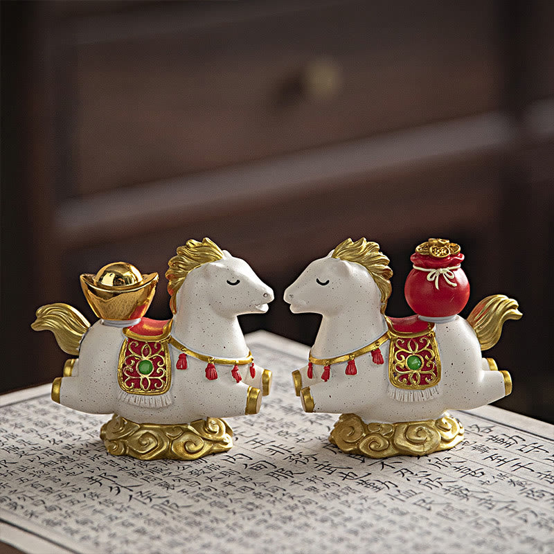 Buddha Stones, chiński zodiak, rok konia, znak Fu, dobrobyt, dekoracja domu - image 7