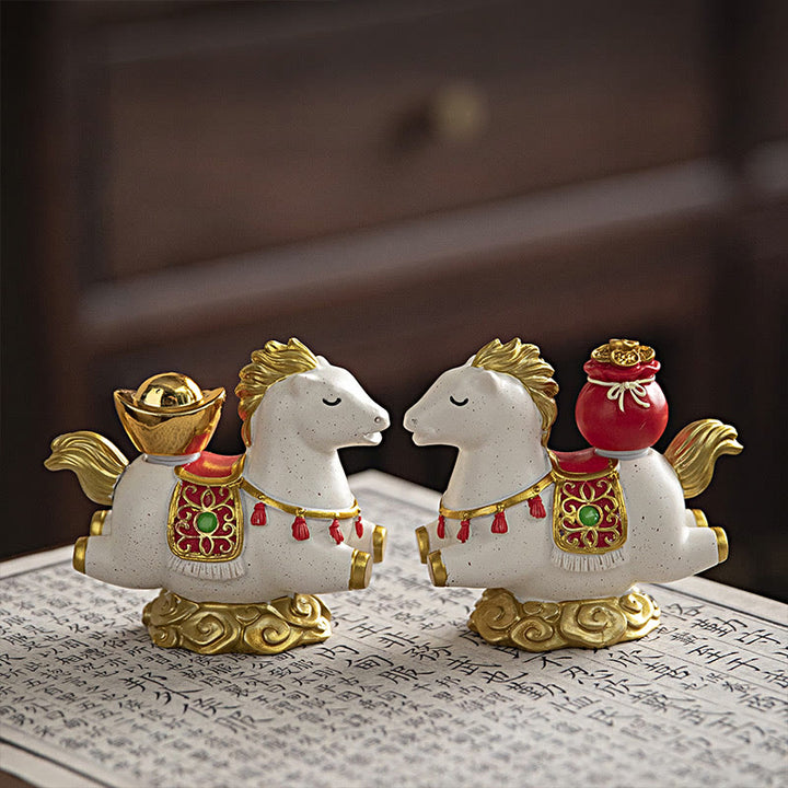 Buddha Stones, chiński zodiak, rok konia, znak Fu, dobrobyt, dekoracja domu - image 7