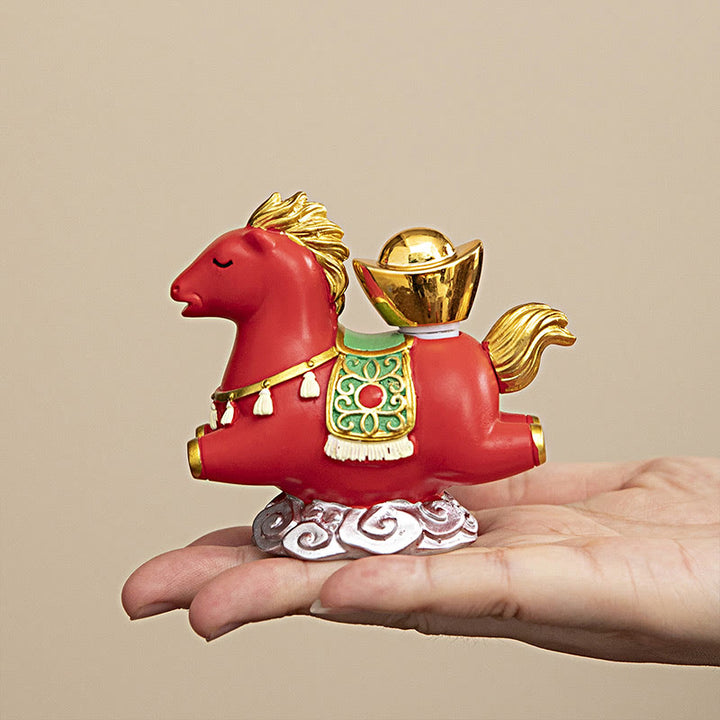 Buddha Stones, chiński zodiak, rok konia, znak Fu, dobrobyt, dekoracja domu - image 11