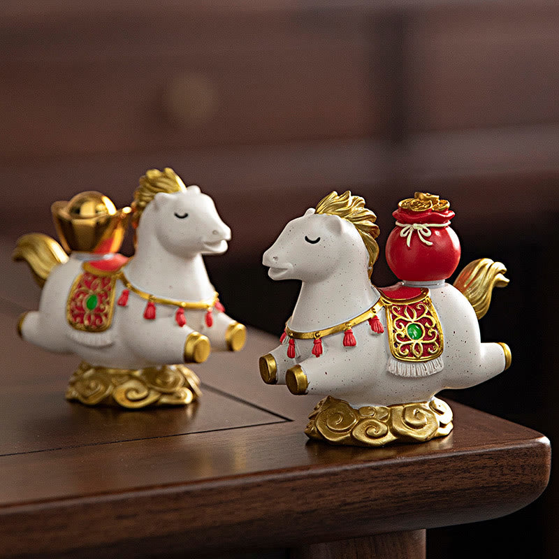 Buddha Stones, chiński zodiak, rok konia, znak Fu, dobrobyt, dekoracja domu - image 8