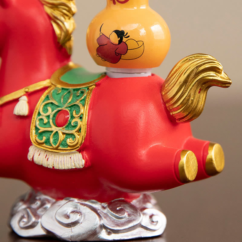 Buddha Stones, chiński zodiak, rok konia, znak Fu, dobrobyt, dekoracja domu - image 19