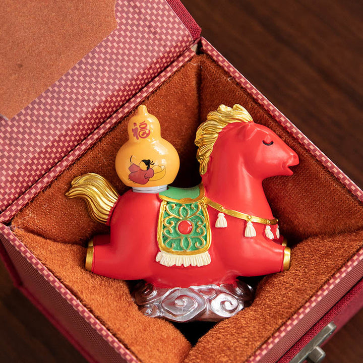 Buddha Stones, chiński zodiak, rok konia, znak Fu, dobrobyt, dekoracja domu - image 16