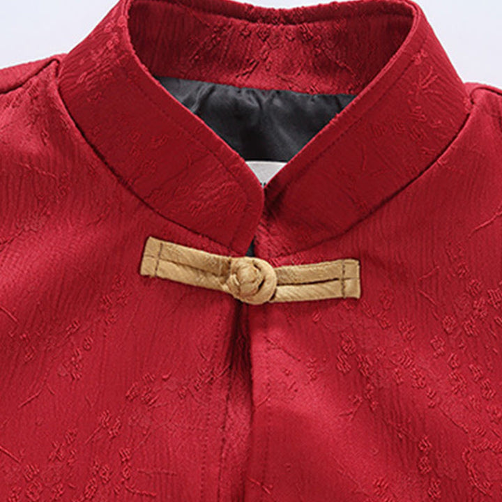 Kurtka męska bawełniana z długim rękawem i kieszeniami, z kołnierzem Buddha Stones" i żakardowym stójką - image 3