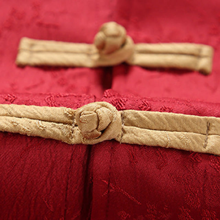 Kurtka męska bawełniana z długim rękawem i kieszeniami, z kołnierzem Buddha Stones" i żakardowym stójką - image 4