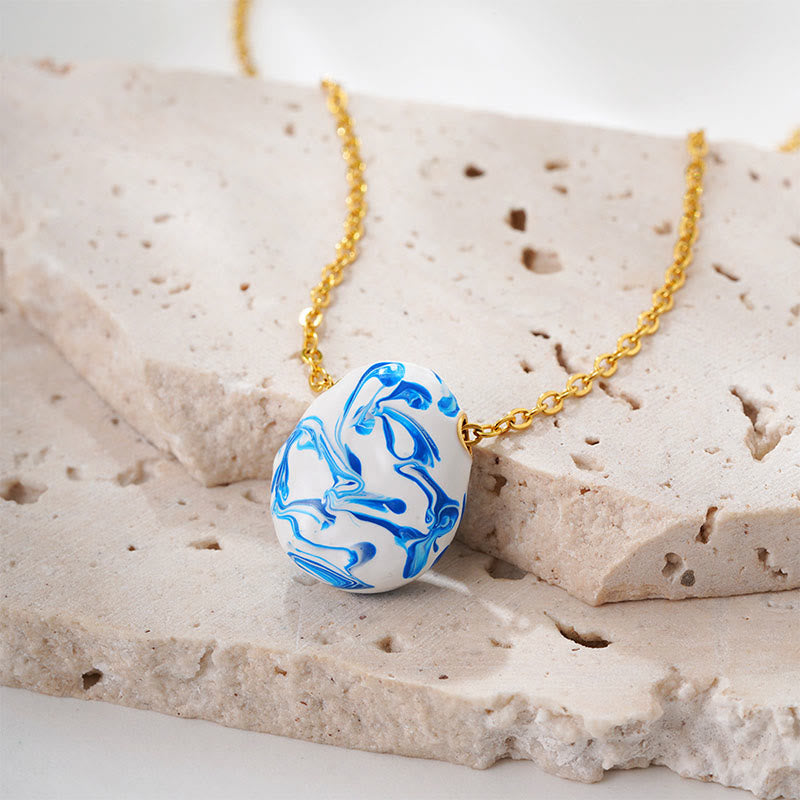 Naszyjnik z wisiorkiem w kształcie kropli wody z miedzianymi Buddha Stones, uzdrawiający bogactwem - image 1