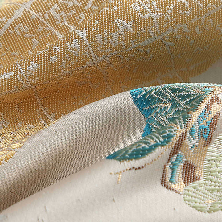 Kurtka męska z długim rękawem i kieszeniami, z motywem kaczki mandarynki i piwonii, z guzikami i Buddha Stones - image 13