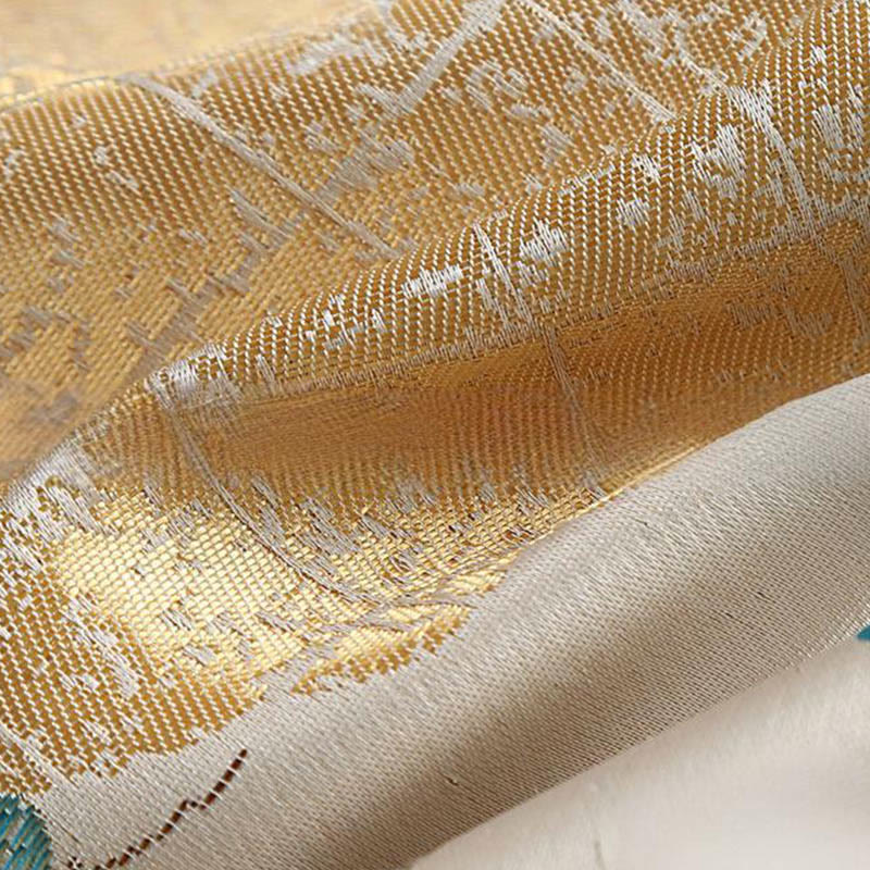 Kurtka męska z długim rękawem i kieszeniami, z motywem kaczki mandarynki i piwonii, z guzikami i Buddha Stones - image 14