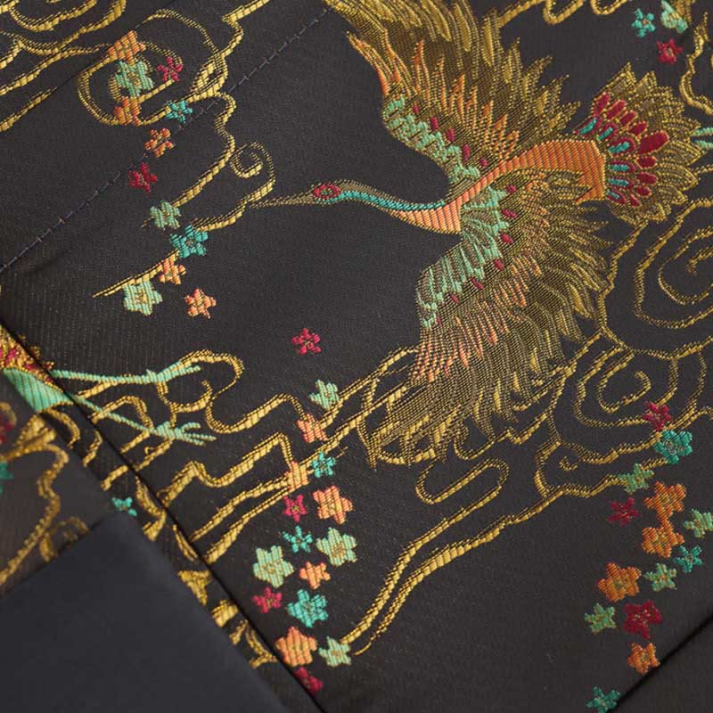 Buddha Stones, kolorowe chmury feniksa, pomyślne chmury, żaba, guziki, męska kurtka z długim rękawem i kieszeniami - image 9