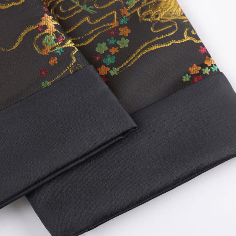 Buddha Stones, kolorowe chmury feniksa, pomyślne chmury, żaba, guziki, męska kurtka z długim rękawem i kieszeniami - image 8