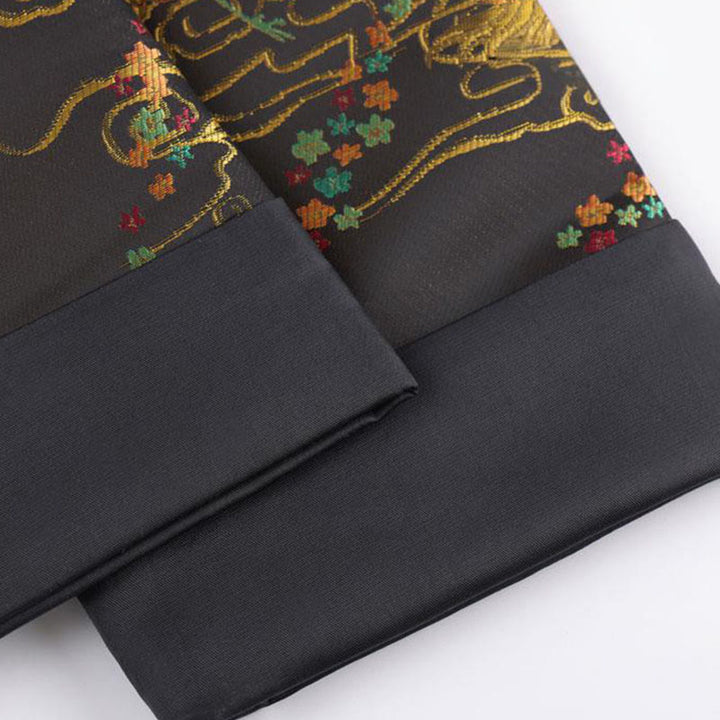 Buddha Stones, kolorowe chmury feniksa, pomyślne chmury, żaba, guziki, męska kurtka z długim rękawem i kieszeniami - image 8