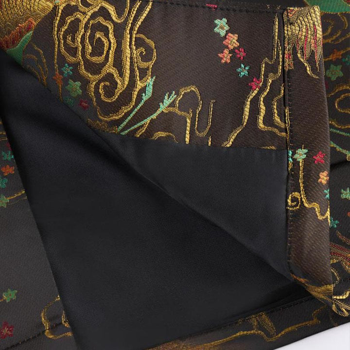 Buddha Stones, kolorowe chmury feniksa, pomyślne chmury, żaba, guziki, męska kurtka z długim rękawem i kieszeniami - image 7