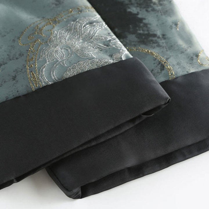 Kurtka męska z długim rękawem i kieszeniami , z Buddha Stones Kirin Mountains i żabą - image 10