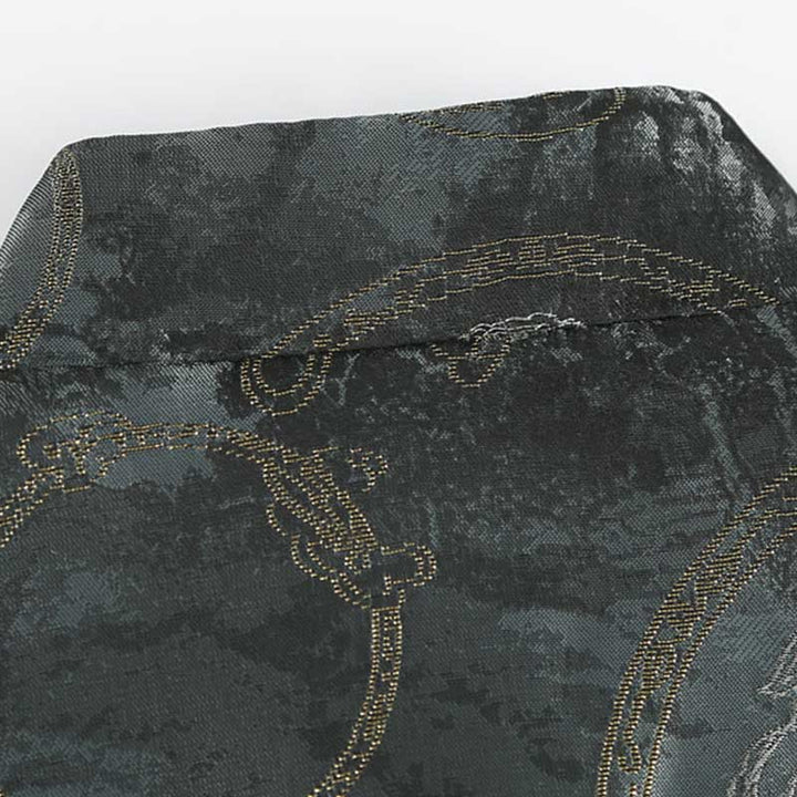 Kurtka męska z długim rękawem i kieszeniami , z Buddha Stones Kirin Mountains i żabą - image 4