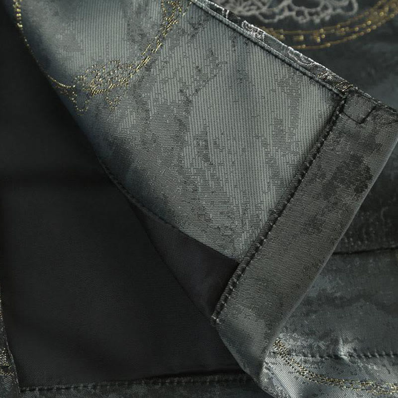 Kurtka męska z długim rękawem i kieszeniami , z Buddha Stones Kirin Mountains i żabą - image 8