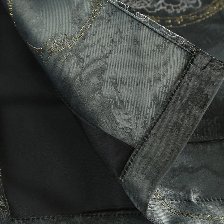 Kurtka męska z długim rękawem i kieszeniami , z Buddha Stones Kirin Mountains i żabą - image 8